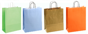 Medium Kraft Twisted Handle Paper Bags